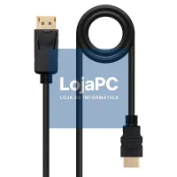Nanocable Cabo Conversor DP a HDMI Preto 10m — imagem 1
