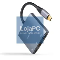 Nanocable Conversor USB-C a HDMI/USB3.0/PD 15 cm — imagem 1