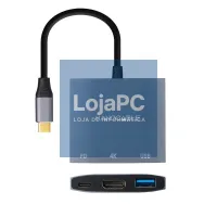 Nanocable Conversor USB-C a HDMI/USB3.0/PD 15 cm — imagem 2