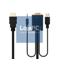 Nanocable Conversor HDMI a VGA-Jack-UBS, 1.8 m — imagem 2