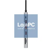 Nanocable Hub 12en1 USB-A/C+HDMI+DP+RJ45+TF+SD+AU — imagem 3