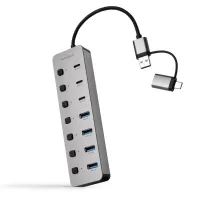 Nanocable Hub USB-C/A 4xUSB-A+3USB-C+USB-C 5V — imagem 1