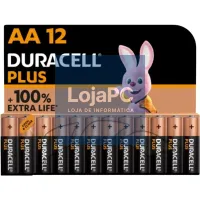 Duracell Plus Power Pilha Alcalina AA LR6 MX1500 8B — imagem 1