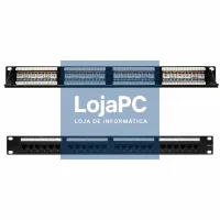 Nanocable Panel Parcheo 24P CAT.6 UTP 19"1U Dual — imagem 1
