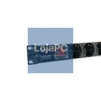 2LAN Extensão 19" 8 Schukos Interruptor — imagem 3