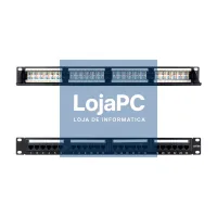 Nanocable Panel Parcheo 24P CAT.6A UTP 19"1U Dual — imagem 1