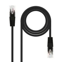Nanocable Cabo de rede categoria 5 UTP 2 M Preto — imagem 1