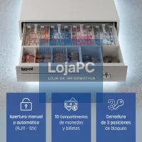 iggual Cajón portamonedas IRON-10W 38cm 4+6 branco — imagem 2