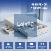 iggual Cajón portamonedas IRON-30PW 5+5 BlancoPuro — imagem 3
