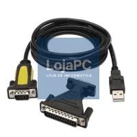 Nanocable Adaptador Usb a Serie DB9M/25H — imagem 1
