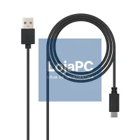 Nanocable Cabo USB 2.0 3A Tipo USB-C/M-A/M 1 M — imagem 1