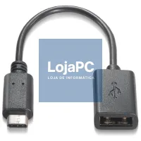 Nanocable Cabo USB 2.0 3A, USB-C/M-A/F, 15cm — imagem 1