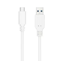 Nanocable Cabo USB 3.1 Gen2 USB-C/A 0,5 M Branco — imagem 1