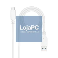 Nanocable Cabo USB 3.1 Gen2 USB-C/A 1 M Branco — imagem 1