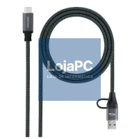 Nanocable Cabo USB3.2 100W USB-C+A/USB-C 1,5 M — imagem 1