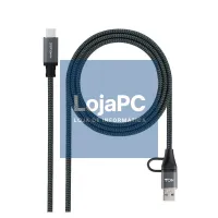 Nanocable Cabo USB3.2 100W USB-C+A/USB-C 3 M — imagem 1