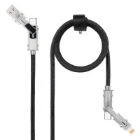 Nanocable Cabo USB-C+USB-A/M LIGHTNING+USB-C/M 1M — imagem 1