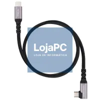 Nanocable Cabo USB-C 3.2 GEN2 Acodado 100W 2 M — imagem 1