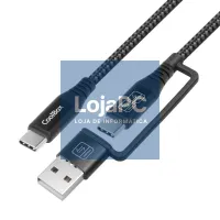 COOLBOX CABO TRENZ USB-C+A/USB-C 3.2 GEN2 1.8 — imagem 1