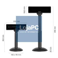 iggual Visor TPV regulável USB VFD 7" INFO DISPLAY — imagem 2