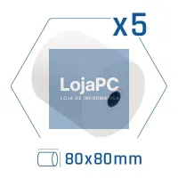 iggual Pack 5 rollos papel térmico sem BPA 80X80mm — imagem 1