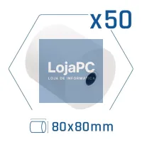 Pack 50 rollos papel térmico sem BPA 80X80mm — imagem 1