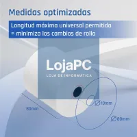 iggual Caixa 50 rollos papel térmico sem BPA 80x80 — imagem 3