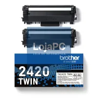 Brother Tóner TN2420TWIN Preto Pack 2 uds — imagem 1