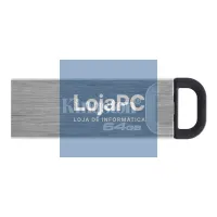 Kingston DataTraveler DTKN 64GB USB 3.2 Gen1 Prateado — imagem 1