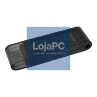 Kingston DataTraveler DT70 64GB USB C 3.2 Preto — imagem 2