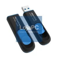 ADATA Lapiz Usb UV128 32GB USB 3.2 Preto/Azul — imagem 3