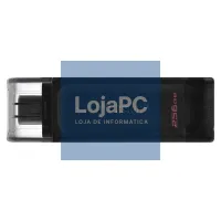 Kingston DataTraveler DT70 256GB USB C 3.2 Preto — imagem 1