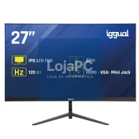 iggual Monitor 27" IPS 1ms FHD 120Hz VGA HDMI Slim — imagem 1