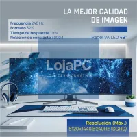 iggual Monitor 49" 5K DQHD 1ms 240Hz MM AA Curvo — imagem 3