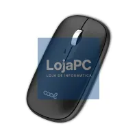 2 in 1 Wireless Silent Mouse (Bluetooth + USB Adapt.) COOL Slim Black — imagem 1
