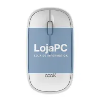 2 in 1 Wireless Silent Mouse (Bluetooth + USB Adapt.) COOL Slim White — imagem 4