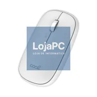 2 in 1 Wireless Silent Mouse (Bluetooth + USB Adapt.) COOL Slim White — imagem 1