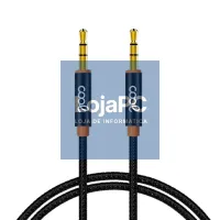 3.5 mm Jack to 3.5 mm Jack Cable COOL Audio-Audio Nylon Black (1m) — imagem 1
