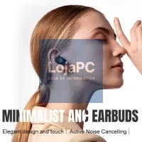 Auscultadores Stereo Bluetooth Earbuds ANC COOL Pocket Black — imagem 4