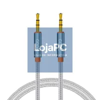 Cable Jack 3.5 mm to Jack 3.5 mm COOL Audio-Audio Nylon Silver (1m) — imagem 1