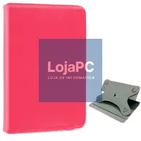 Case COOL Ebook Tablet Universal 9.7 - 11 inches Pink Leatherette (Square) — imagem 1