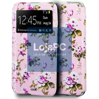 Case COOL Flip Cover for iPhone 12 / 12 Pro Drawings Flowers — imagem 1
