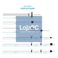 Tooq Fonte Alimentação TQAPOLO-650SP 650W — imagem 3
