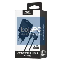 Charger + Cable Type C COOL Universal 2.4Amp Black — imagem 2