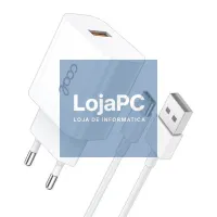 Charger + Cable Type C COOL Universal 2.4Amp White — imagem 1