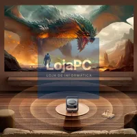 Compact Projector COOL Onix 3500 Lumens Integrated Speaker + HDMI / USB + Wifi Mirror Grey — imagem 4