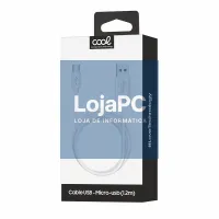 Compatible USB Cable COOL Universal (Micro-Usb) 1.2 meters White 2.4 Amp — imagem 2