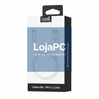 Compatible USB Cable COOL Universal TYPE-C (1.2 meters) White 2.4 Amp — imagem 2
