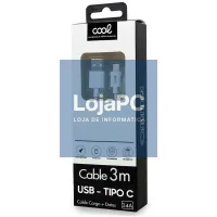 Compatible USB Cable COOL Universal TYPE-C (3 meters) White 2.4 Amp — imagem 2
