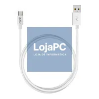 Compatible USB Cable COOL Universal TYPE-C (3 meters) White 2.4 Amp — imagem 3